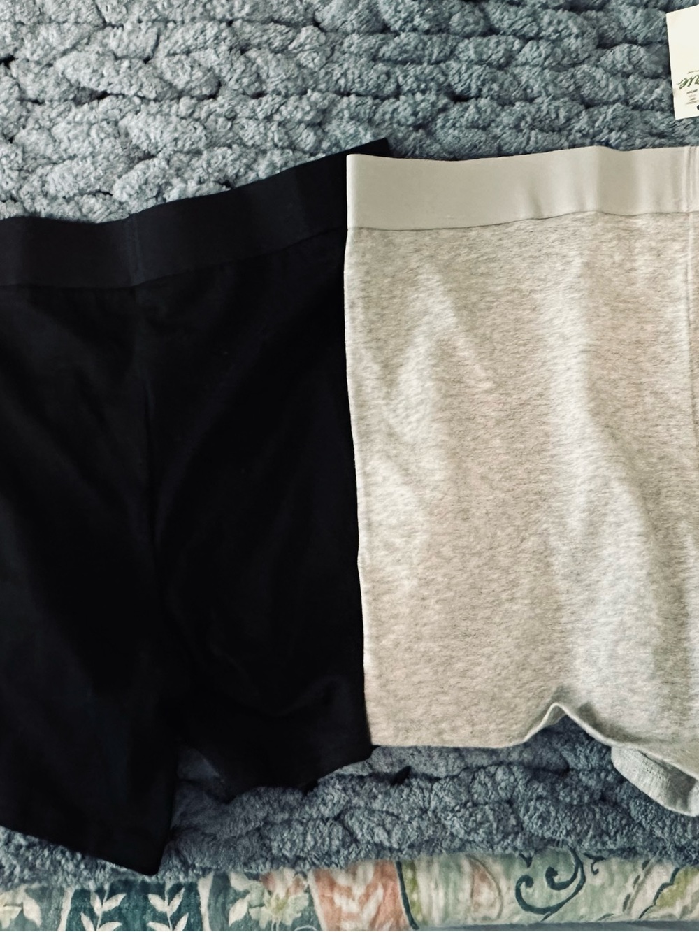 Comfort Stretch Women’s Shorts - Black and Light Gray